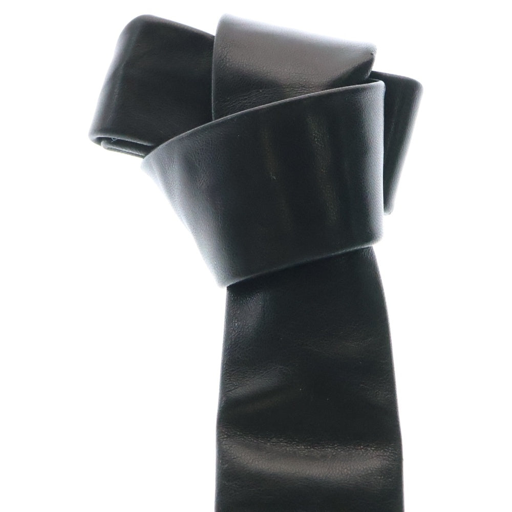 CHROME HEARTS(クロムハーツ) TIE NEK SKNNY LTHR ダガーモチーフ レザーネクタイ ブラック