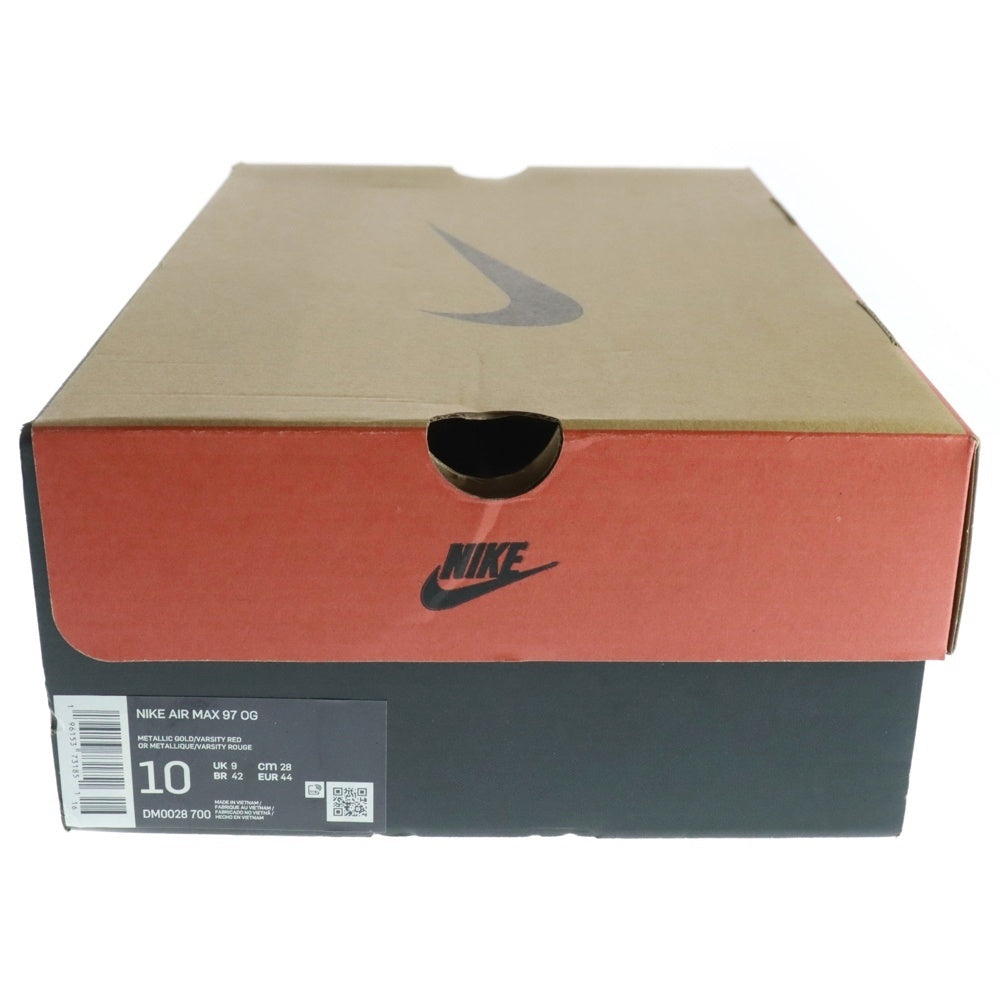 NIKE(ナイキ) AIR MAX 97 DM0028-700 エアマックス 97 ローカットスニーカー メタリック ゴールド US10/28.0cm