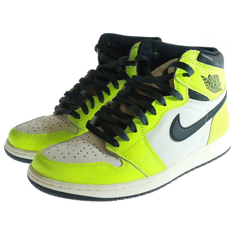 NIKE(ナイキ) AIR JORDAN 1 HIGH OG Volt Visionaire 555088-702 エアジョーダン 1 ハイカットスニーカー ボルト ヴィジョネア イエロー/ホワイト US9.5/27.5cm
