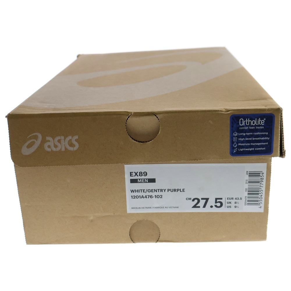 ASICS(アシックス) EX89 1201A476-102 ローカットスニーカー ホワイト/パープル US9.5/27.5cm
