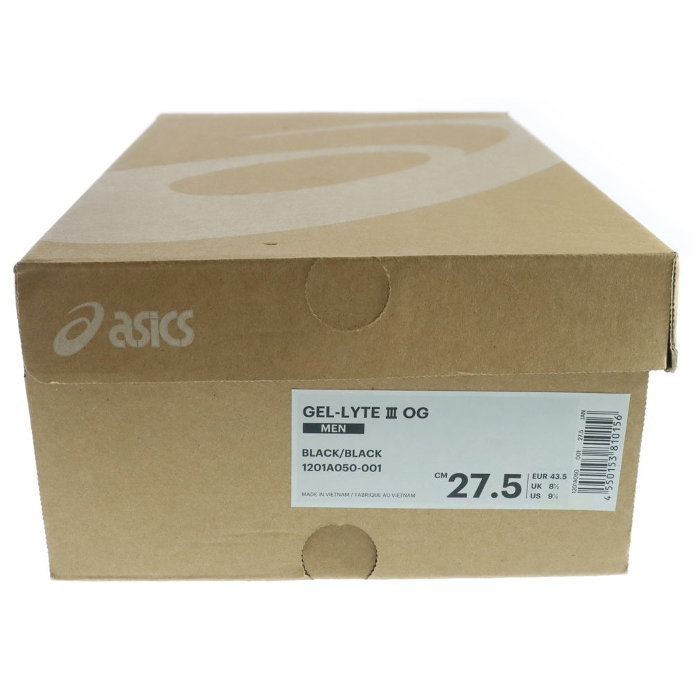 ASICS(アシックス) GEL LYTE 3 OG 1201A050-001 ゲルライト3 OG ローカットスニーカー ブラック US9.5/27.5cm