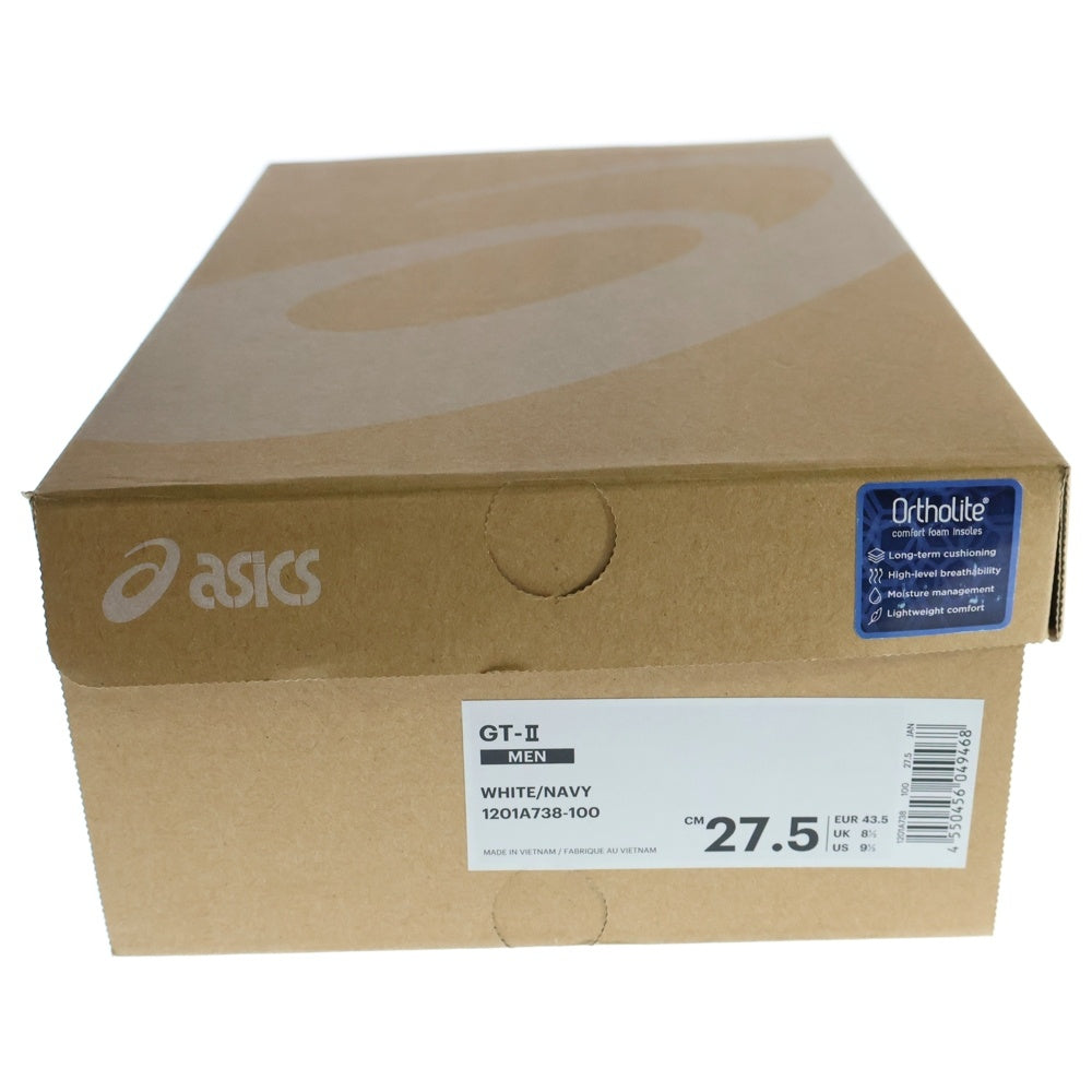 ASICS(アシックス) GT-II 1201A738-100 ローカットスニーカー ホワイト US9.5/27.5cm