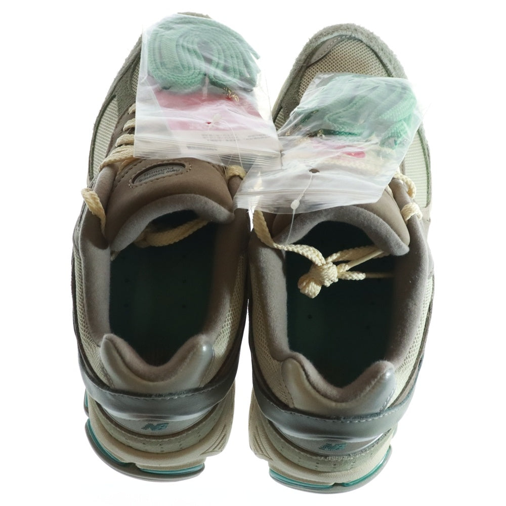 New Balance(ニューバランス) M2002RAM スエード メッシュ ローカットスニーカー グレー/グリーン US9/27.0cm