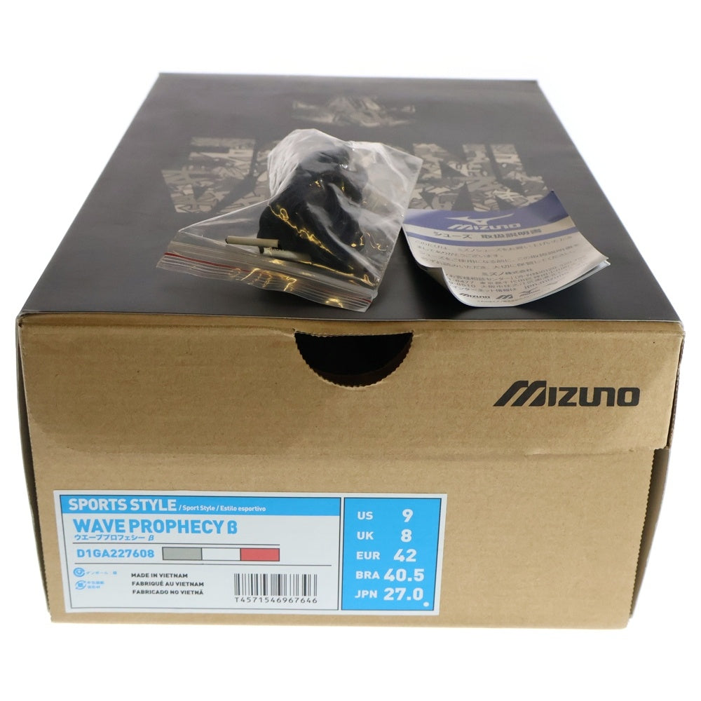 MIZUNO(ミズノ) × NAOYA INOUE WAVE PROPHECY β D1GA227608 井上尚弥 ウェーブプロフェシー ローカットスニーカー ホワイト US9/27.0cm