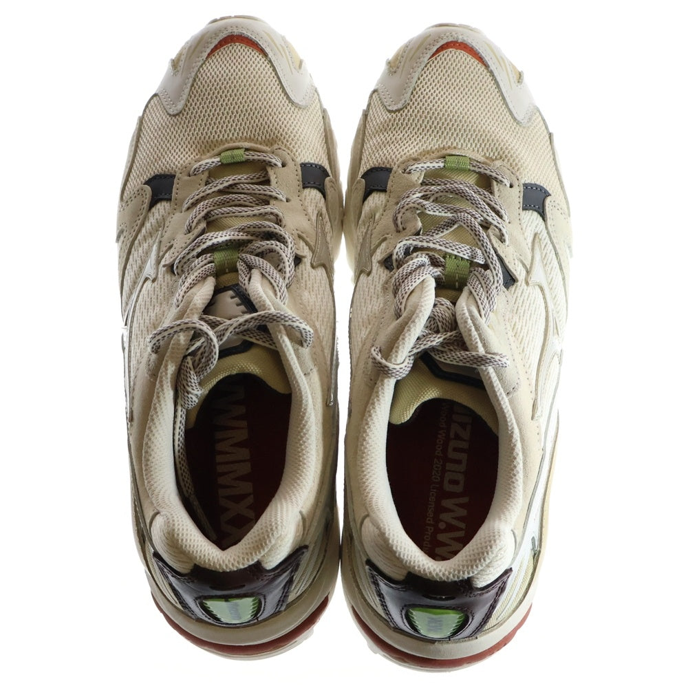 MIZUNO(ミズノ) ×WOODWOOD WAVE RIDER10 ウッドウッド ウェーブライダー 10 ローカットスニーカー ベージュ US9.5/27.5cm