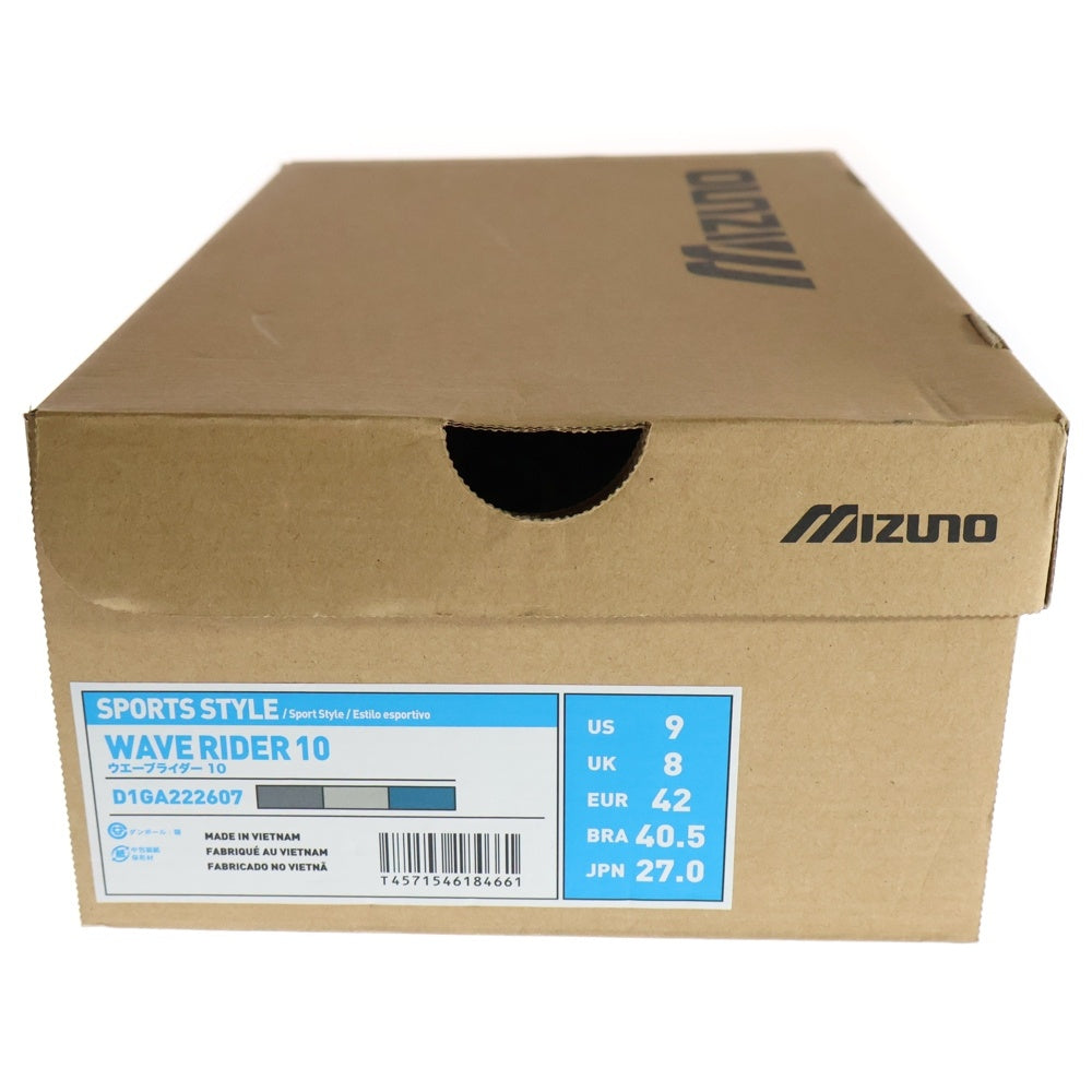 MIZUNO(ミズノ) WAVE RIDER 10 D1GA222607 ウェーブライダー10 ローカットスニーカー グレー US9/27.0cm