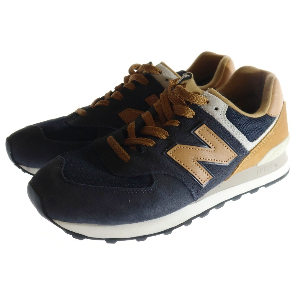 New Balance(ニューバランス) ML574OT2 スエード ローカットスニーカー ネイビー/ブラウン US9.5/27.5cm
