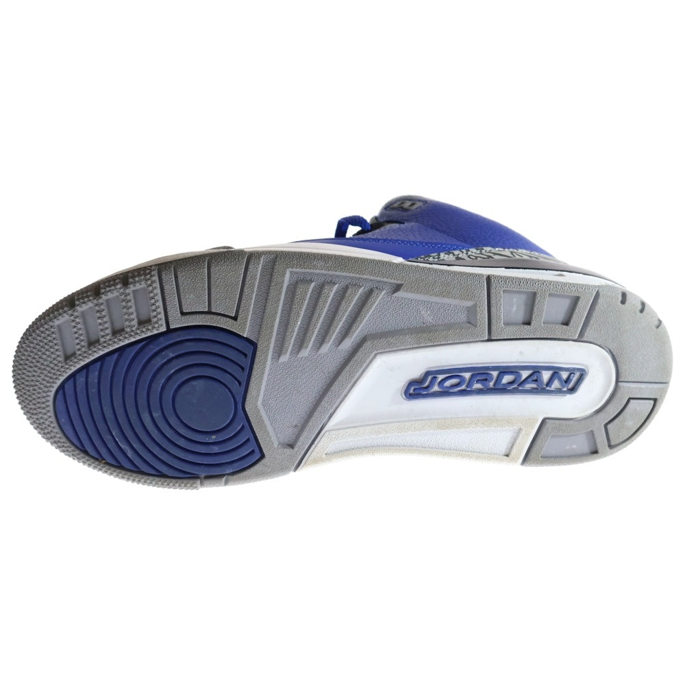 NIKE(ナイキ) AIR JORDAN 3 VARSITY ROYAL CT8532-400 エアジョーダン3 バーシティロイヤル ハイカットスニーカー US9/27.0cm ブルー/グレー