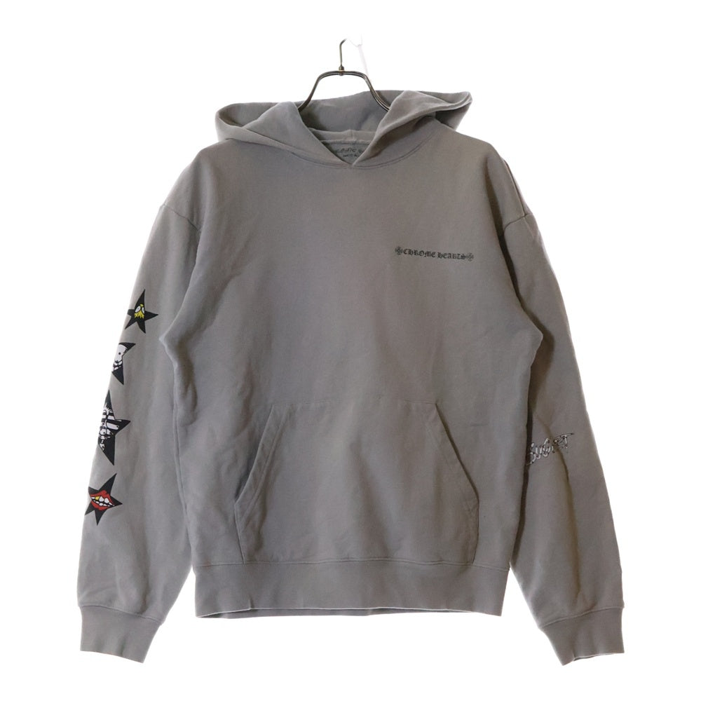 CHROME HEARTS(クロムハーツ) ×MATTY BOY PPO SUGGEST SPACE GRY HD PLVR マッティボーイ プリント スウェットプルオーバーパーカー グレー