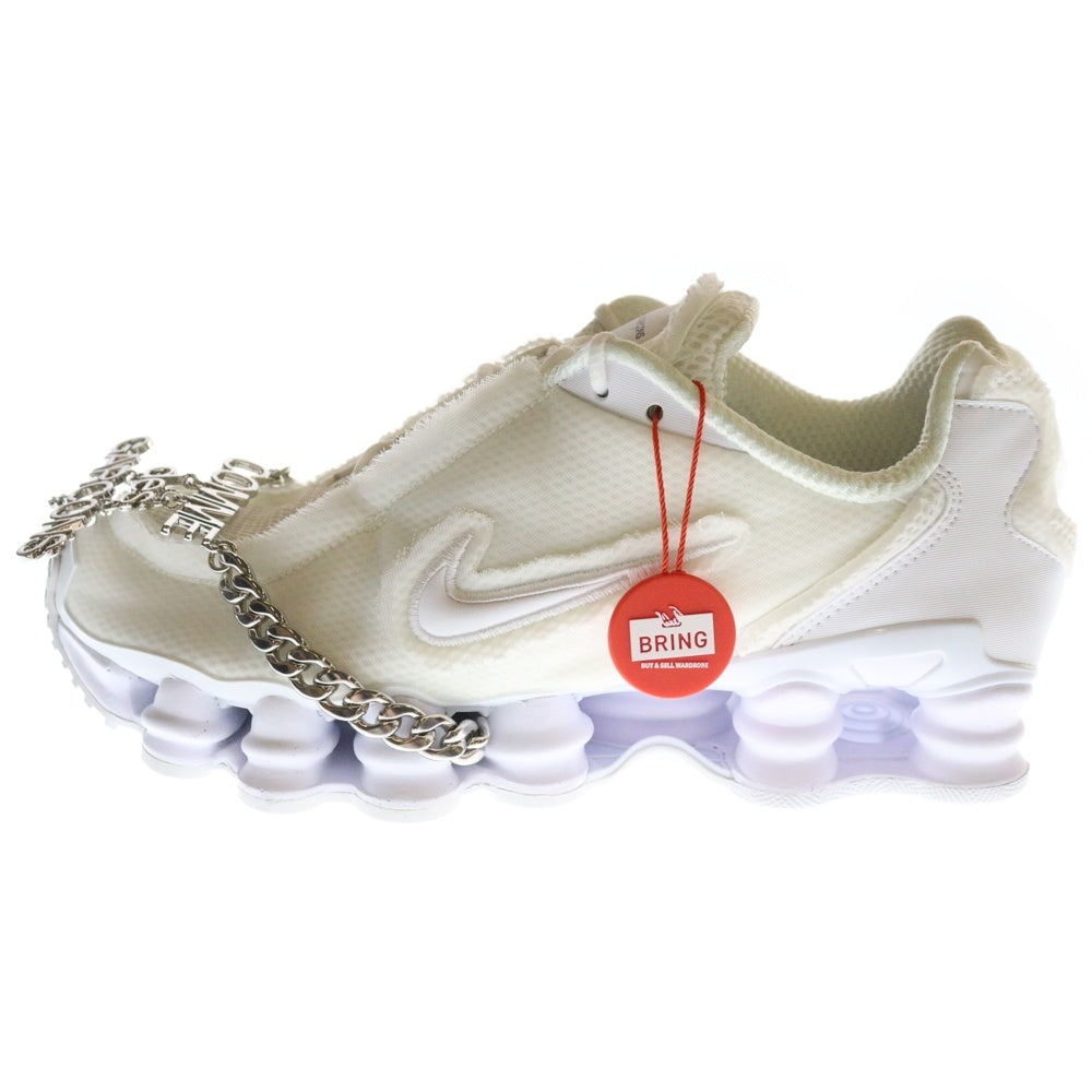 NIKE(ナイキ) ×COMME des GAR?ONS WMNS SHOX TL CJ0546-100 コム デ ギャルソン ウィメンズ ショックス ローカットスニーカー ホワイト US8/25.0cm