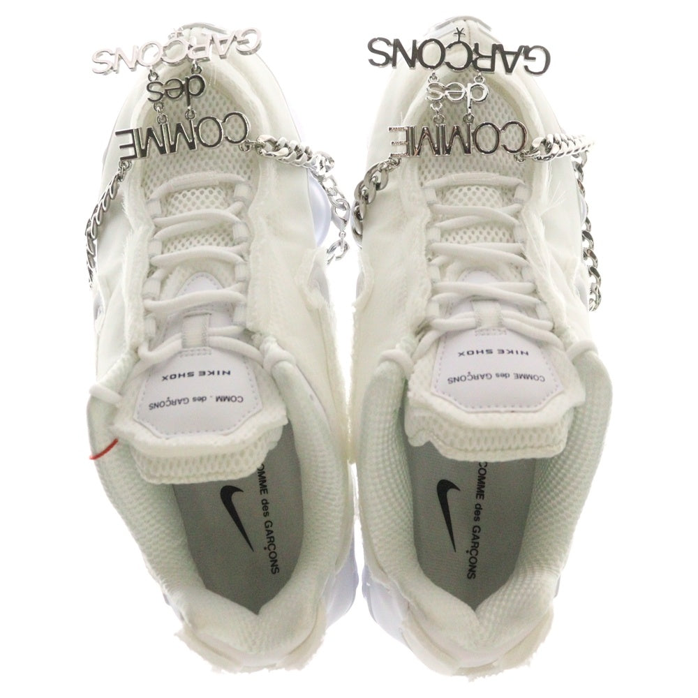 NIKE(ナイキ) ×COMME des GAR?ONS WMNS SHOX TL CJ0546-100 コム デ ギャルソン ウィメンズ ショックス ローカットスニーカー ホワイト US8/25.0cm