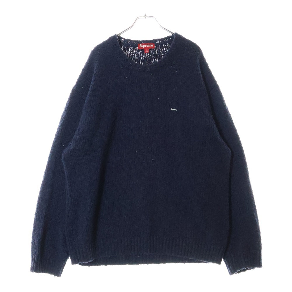 SUPREME(シュプリーム) 24SS Boucle Small Box Sweater ブークレスモールボックスロゴ セーター ネイビー