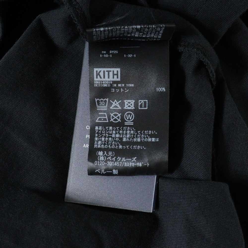 KITH(キス) OSAKA JAPAN FLAG TEE オオサカ ジャパンフラグ コットン 半袖Tシャツ カットソー ブラック