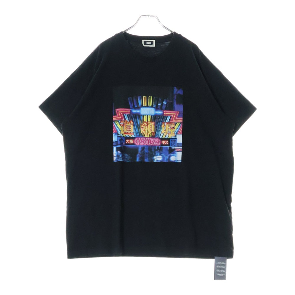 KITH(キス) OSAKA CITY LIGHT TEE オオサカ シティーライト コットン 半袖Tシャツ カットソー ブラック