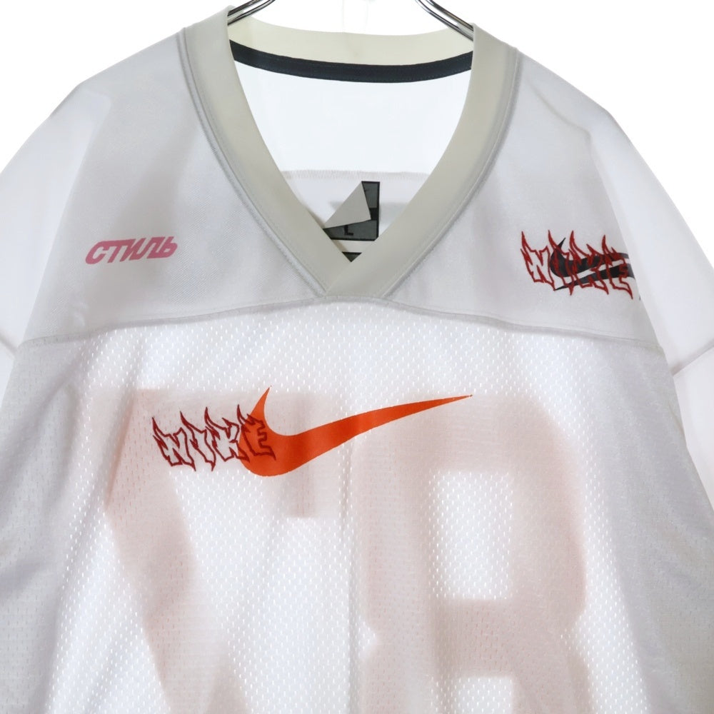 NIKE(ナイキ) HERON PRESTON CI2060-100 ヘロンプレストン ゲームシャツ メッシュ ホワイト