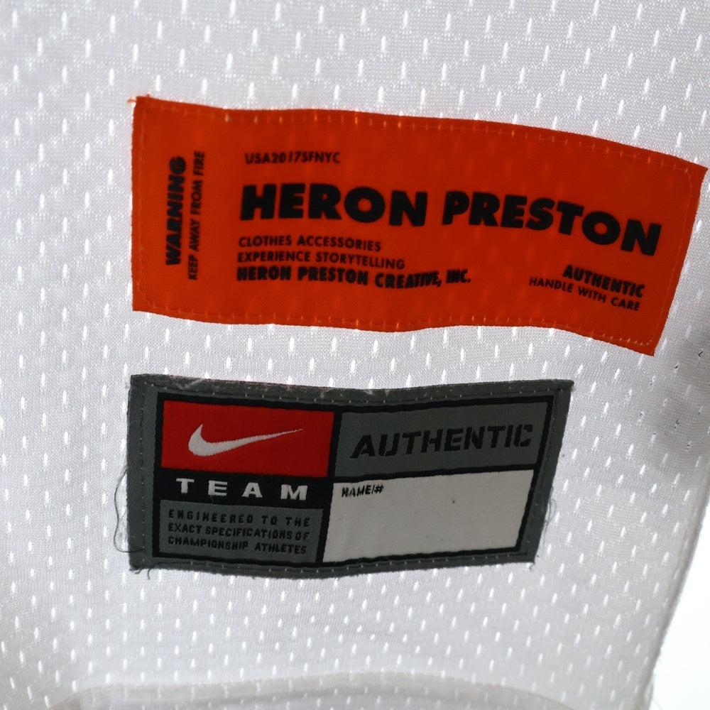 NIKE(ナイキ) HERON PRESTON CI2060-100 ヘロンプレストン ゲームシャツ メッシュ ホワイト