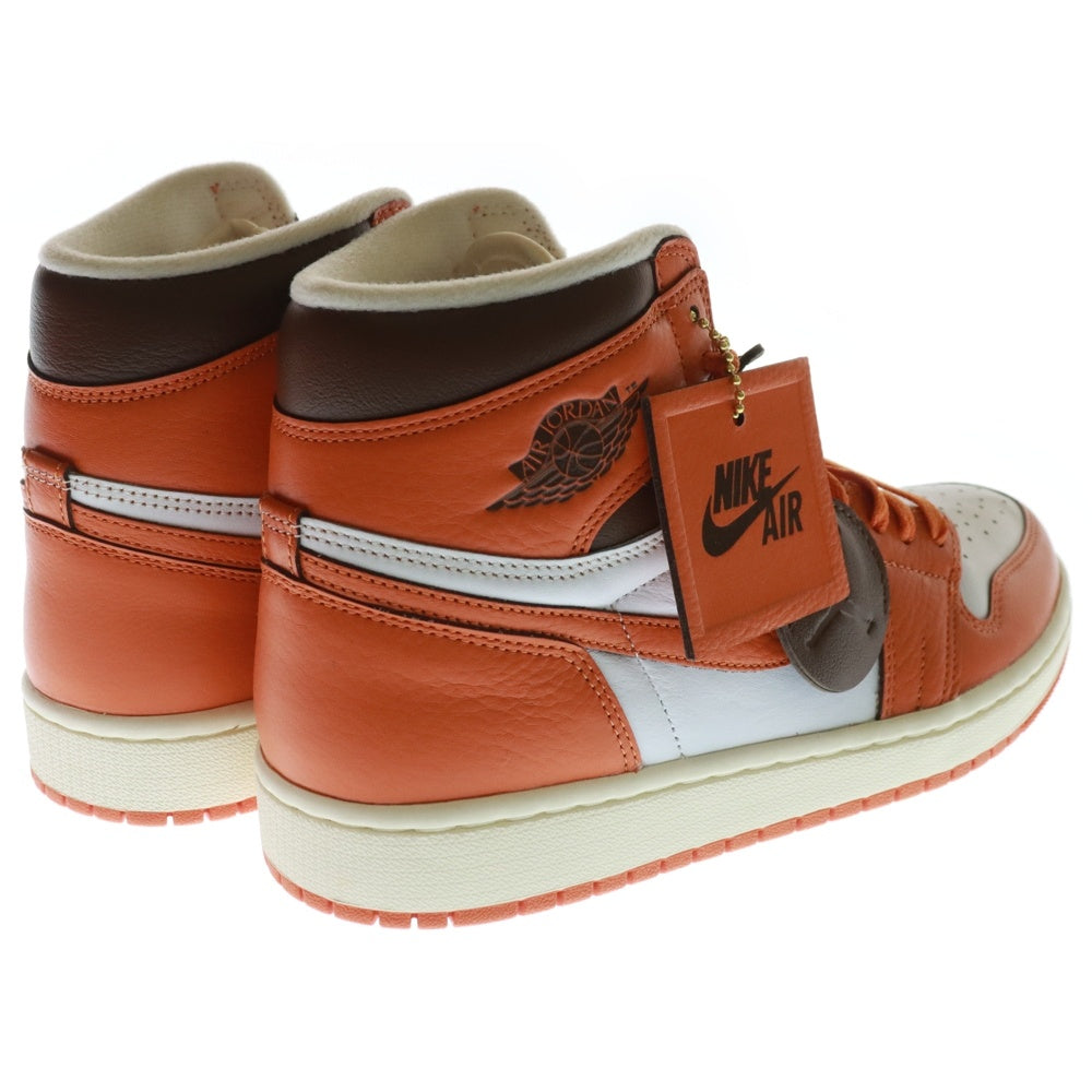 NIKE(ナイキ) WMNS AIR JORDAN 1 HIGH OG STARFISH DO9369-101 ウィメンズ エアジョーダン1 スターフィッシュ ハイカットスニーカー US10/27cm オレンジ/ホワイト