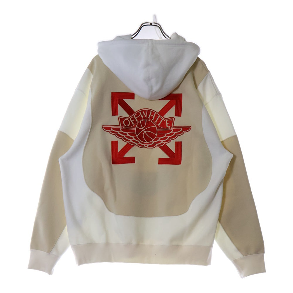 NIKE(ナイキ) 20AW×OFF-WHITE Pulover Hoodie ×オフホワイト プルオーバーフーディ パーカー CV0539-134 ホワイト