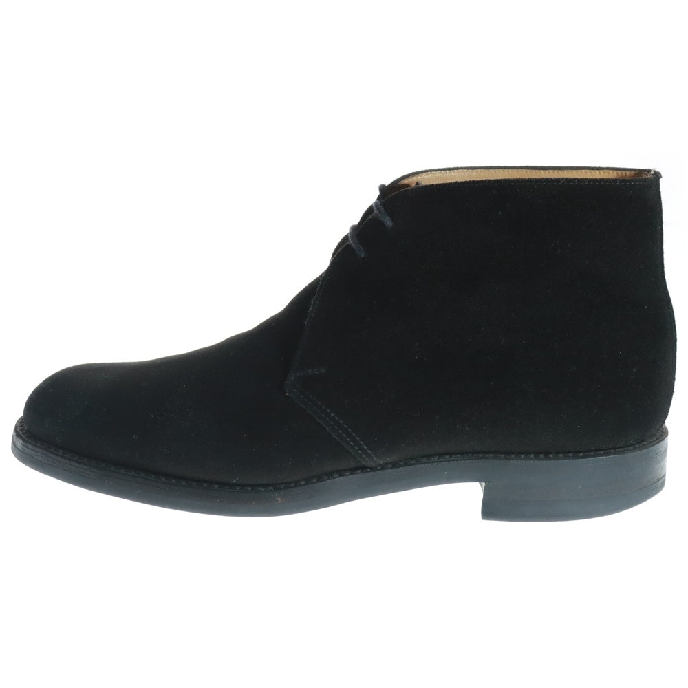 Crockett&Jones(クロケットアンドジョーンズ) Chertsey Chukka Boots 21645A-S01D1 チャートシー チャッカ スエードブーツ ブラック ※純正ツリー付き
