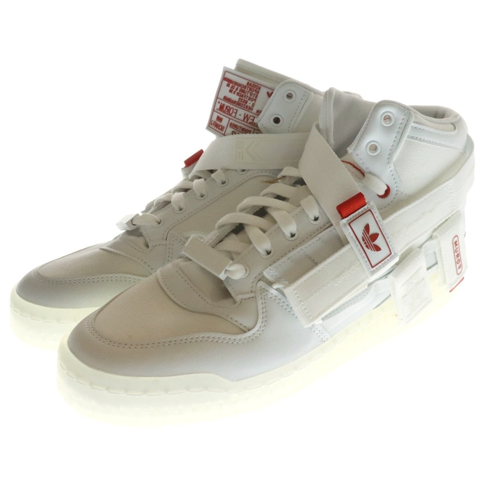 adidas(アディダス) FORUM COMMUNICATOR MID フォーラム コミュニケーター ハイカットスニーカー GZ9031 US11/29.0cm ホワイト/レッド