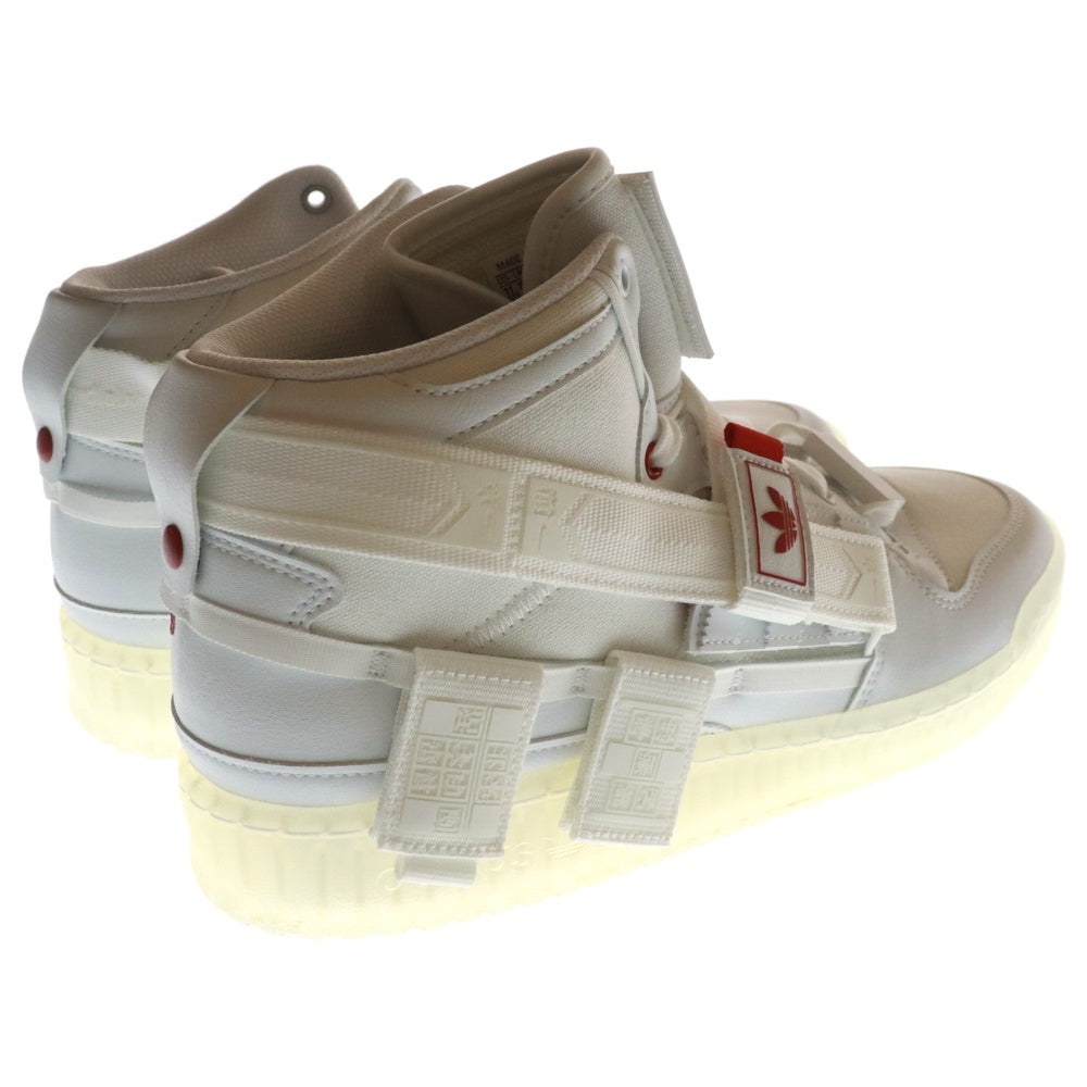 adidas(アディダス) FORUM COMMUNICATOR MID フォーラム コミュニケーター ハイカットスニーカー GZ9031 US11/29.0cm ホワイト/レッド