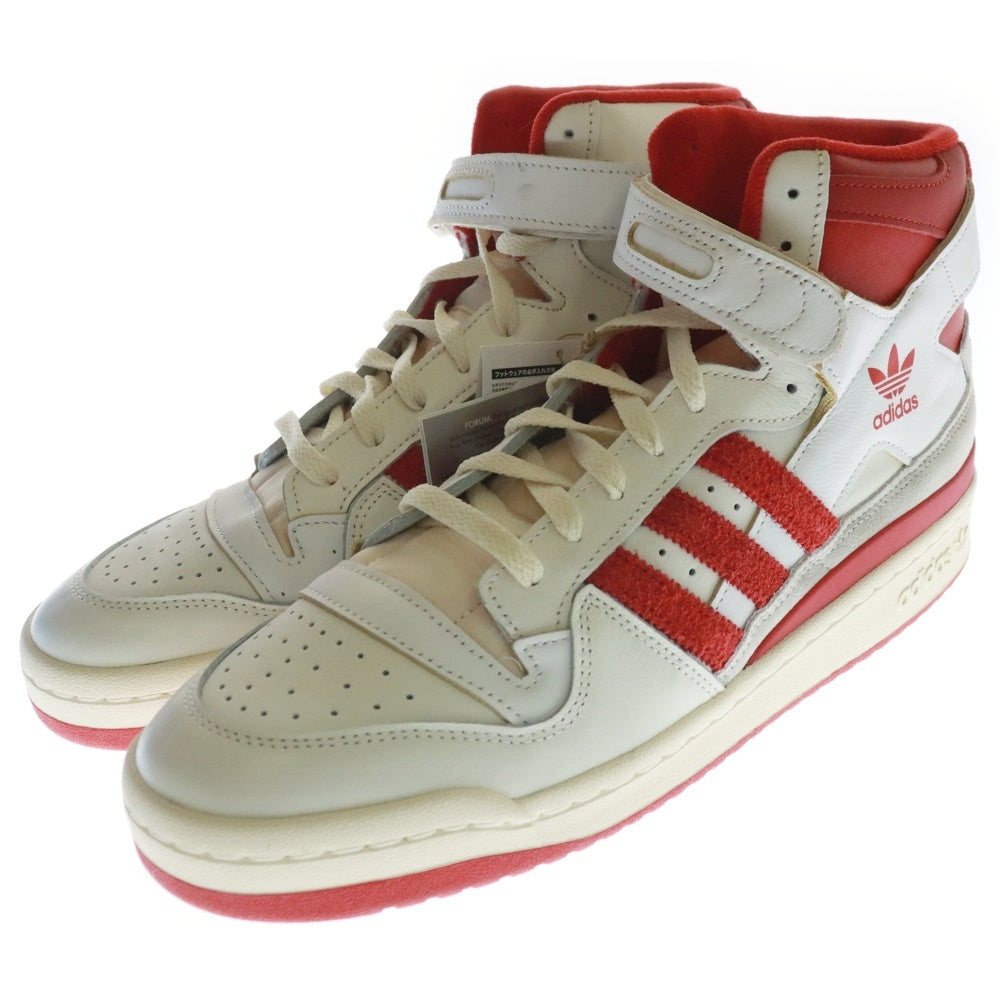 adidas(アディダス) FORUM 84 HI フォーラム ハイカットスニーカー GY6972 US11/29.0cm ホワイト/レッド