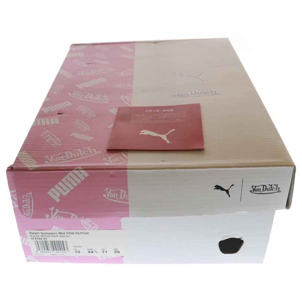 PUMA(プーマ) ×Von Datch RALPH SAMPSON MID 373749 01 ヴォンダッチ ラルフサンプソン ミッドカットスニーカー US11/29cm ホワイト