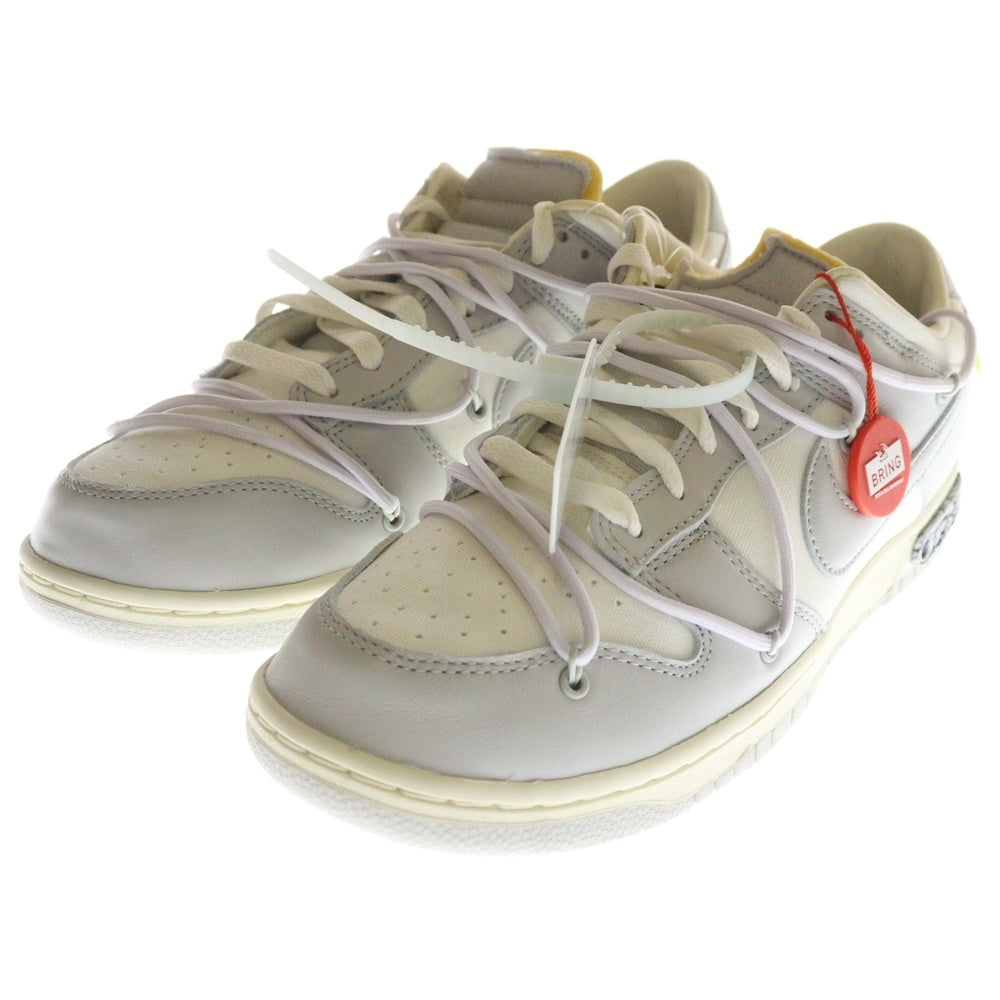 NIKE(ナイキ) OFF-WHITE DUNK LOW 1 OF 50 オフホワイト ダンク ロー 1 OF 50 49 ローカットスニーカー DM1602-123 US11/29.0cm ホワイト