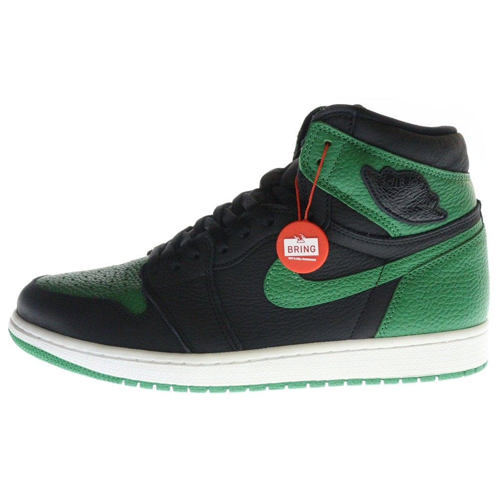 NIKE(ナイキ) AIR JORDAN 1 RETRO HIGH OG PINE GREEN エアジョーダン パイングリーン ハイカットスニーカー ブラック/グリーン US11/29.0cm
