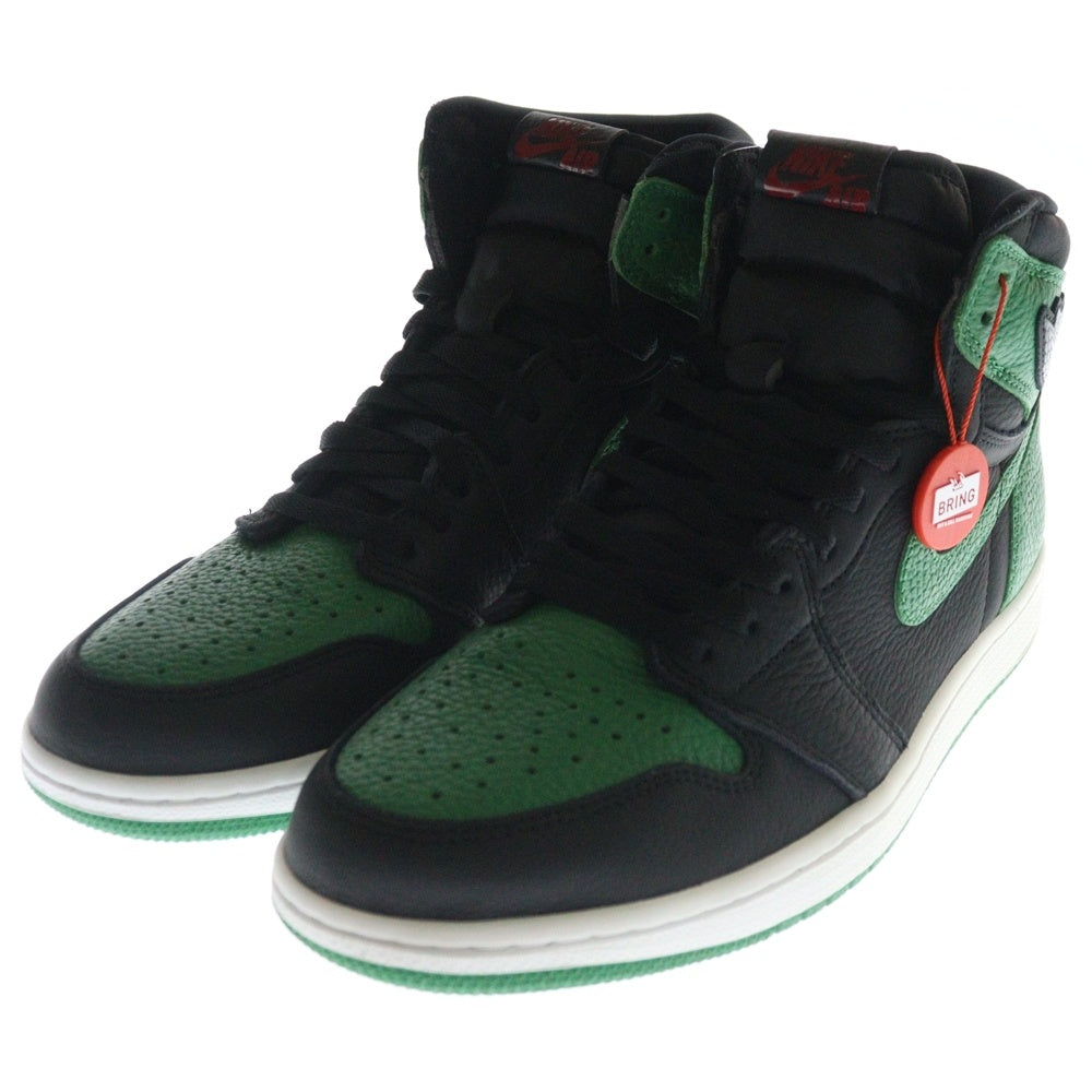 NIKE(ナイキ) AIR JORDAN 1 RETRO HIGH OG PINE GREEN エアジョーダン パイングリーン ハイカットスニーカー ブラック/グリーン US11/29.0cm