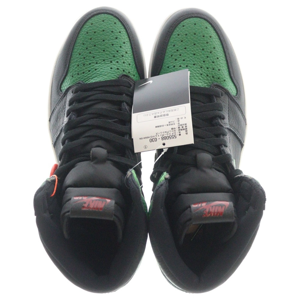 NIKE(ナイキ) AIR JORDAN 1 RETRO HIGH OG PINE GREEN エアジョーダン パイングリーン ハイカットスニーカー ブラック/グリーン US11/29.0cm