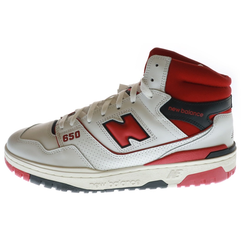 New Balance(ニューバランス) BB650RWR ハイカットスニーカー US11/29.0cm ホワイト/レッド