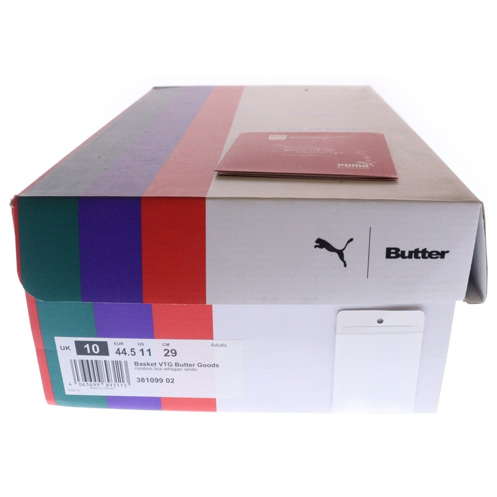 PUMA(プーマ) ×Butter Goods BASKET VTG ×バターグッズ バスケット ローカットスニーカー 381099-02 US11/29.0cm オレンジ