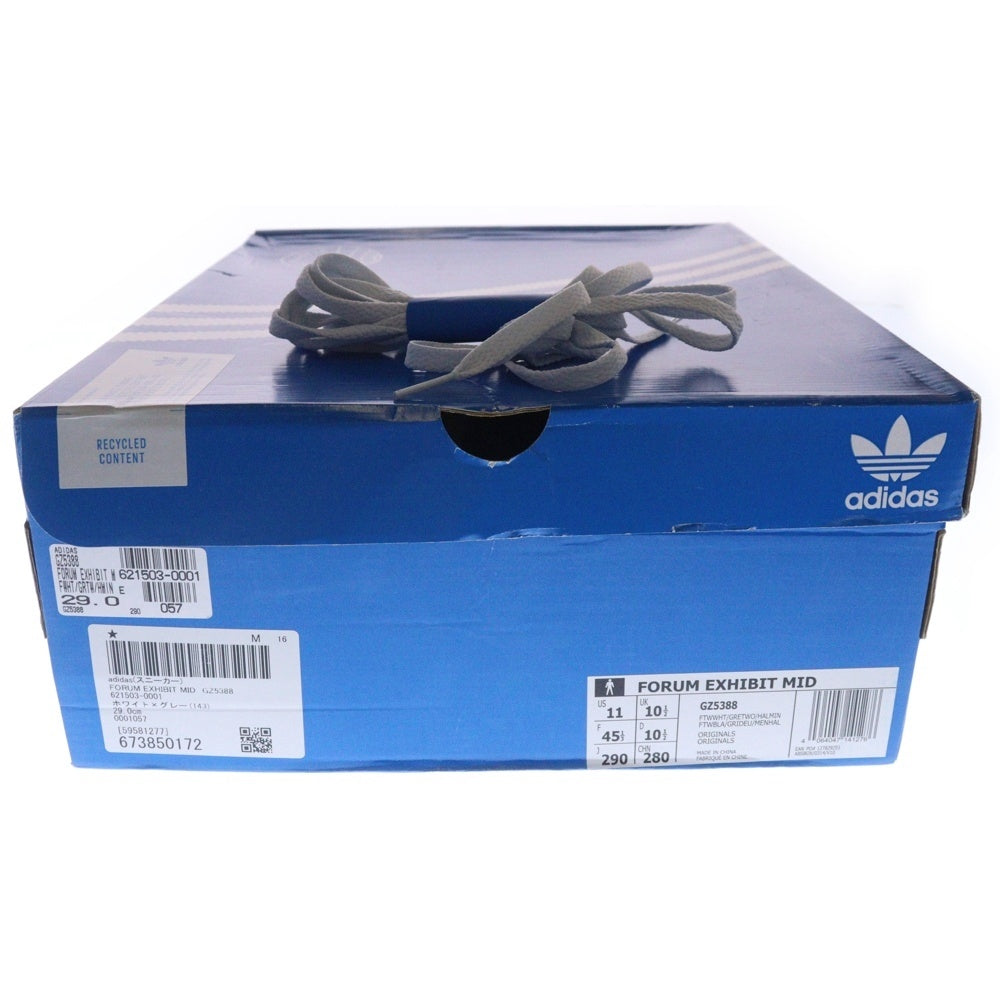 adidas(アディダス) FORUM EXHIBIT フォーラム イグシビット ハイカットスニーカー GZ5388 US11/29.0cm ホワイト