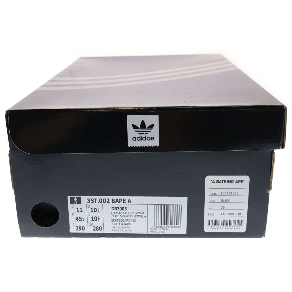 adidas(アディダス) ×A BATHING APE 3ST ×アベイシングエイプ ローカットスニーカー DB3003 US11/29.0cm ブラック