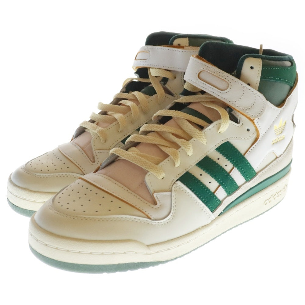 adidas(アディダス) FORUM 84 HI フォーラム ハイカットスニーカー GW4328 US11/29.0cm ベージュ/グリーン