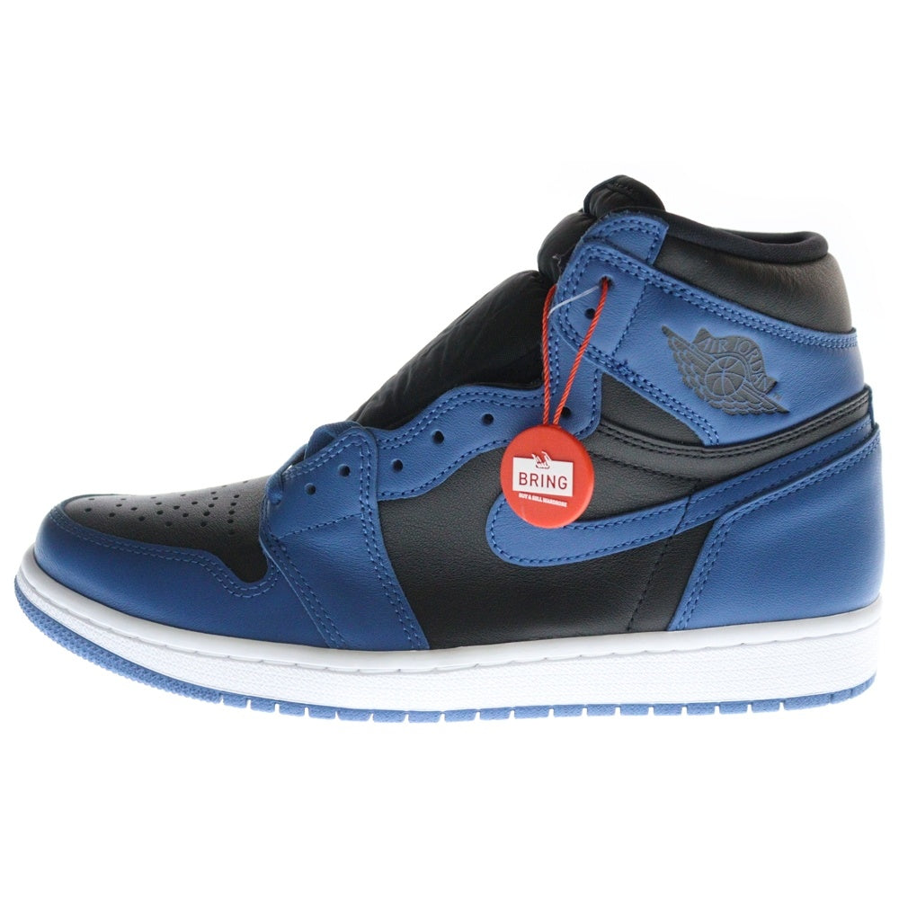 NIKE(ナイキ) AIR JORDAN 1 RETRO HIGH OG DARK MARINA BLUE 555088-404 エアジョーダン1 レトロ ダークマリーナブルー ハイカットスニーカー ブラック/ブルー US9.5/27.5cm