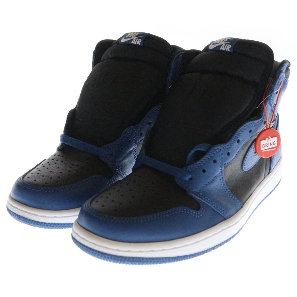 NIKE(ナイキ) AIR JORDAN 1 RETRO HIGH OG DARK MARINA BLUE 555088-404 エアジョーダン1 レトロ ダークマリーナブルー ハイカットスニーカー ブラック/ブルー US9.5/27.5cm