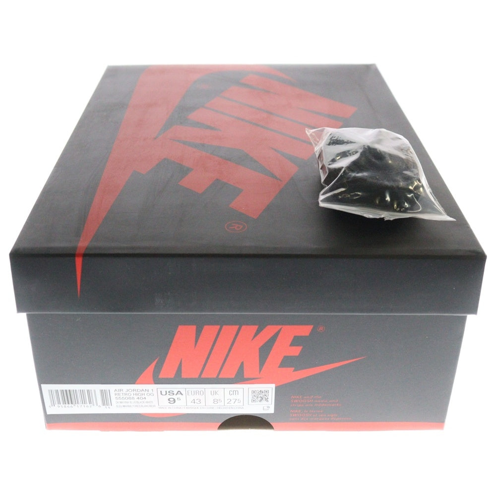 NIKE(ナイキ) AIR JORDAN 1 RETRO HIGH OG DARK MARINA BLUE 555088-404 エアジョーダン1 レトロ ダークマリーナブルー ハイカットスニーカー ブラック/ブルー US9.5/27.5cm