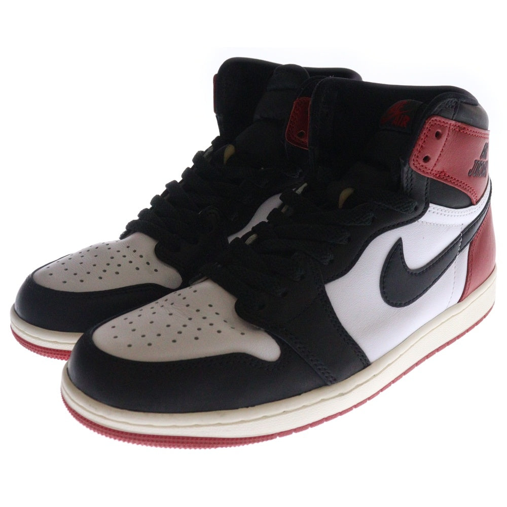 NIKE(ナイキ) AIR JORDAN 1 RETRO HIGH OG BLACK TOE REIMAGINED エアジョーダン1 ブラックトゥ リイマジンド ハイカットスニーカー つま黒 US9.5/27.5cm DZ5485-106