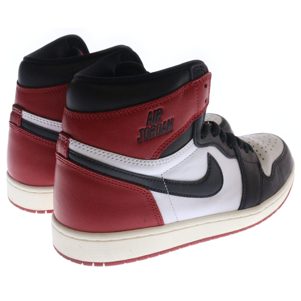 NIKE(ナイキ) AIR JORDAN 1 RETRO HIGH OG BLACK TOE REIMAGINED エアジョーダン1 ブラックトゥ リイマジンド ハイカットスニーカー つま黒 US9.5/27.5cm DZ5485-106