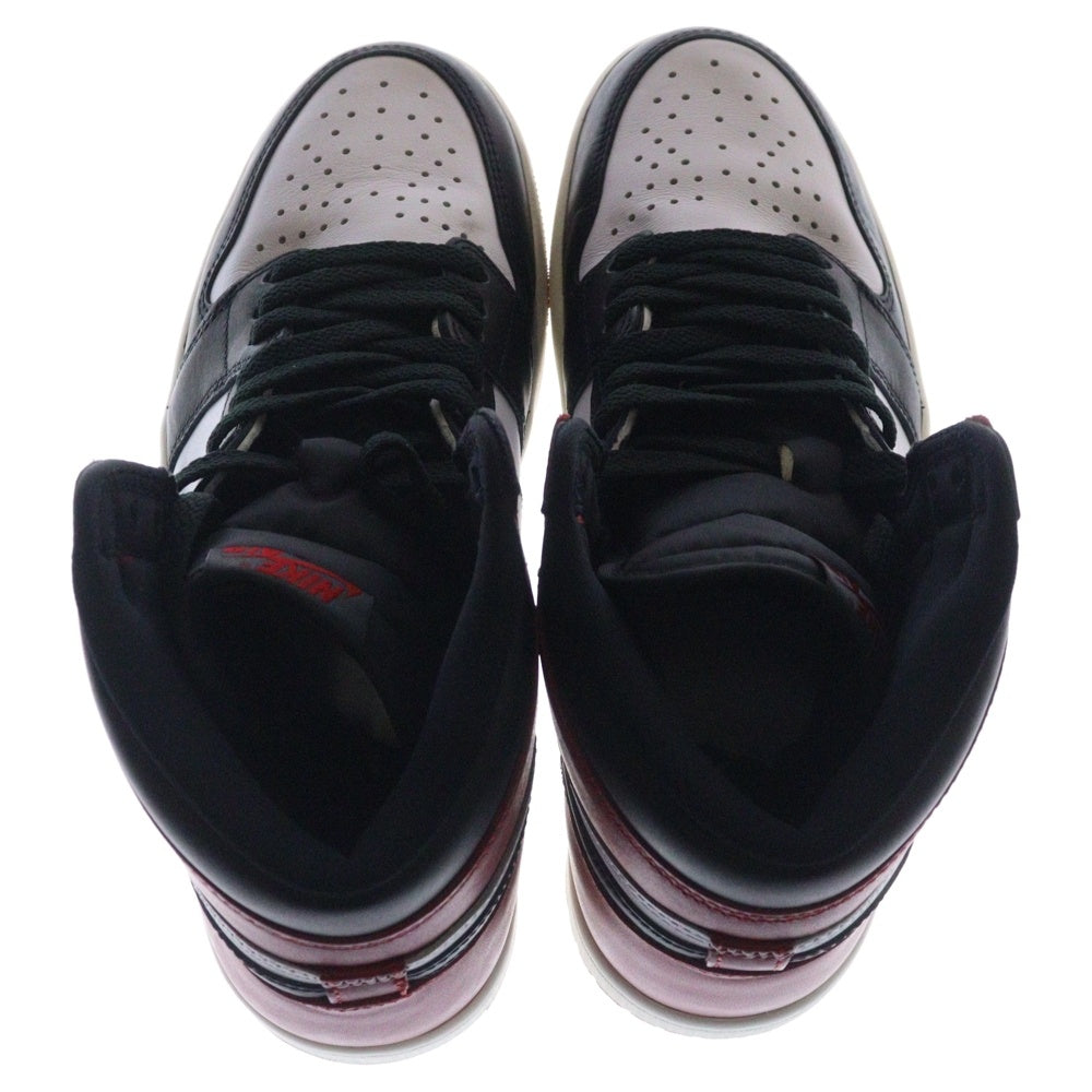 NIKE(ナイキ) AIR JORDAN 1 RETRO HIGH OG BLACK TOE REIMAGINED エアジョーダン1 ブラックトゥ リイマジンド ハイカットスニーカー つま黒 US9.5/27.5cm DZ5485-106
