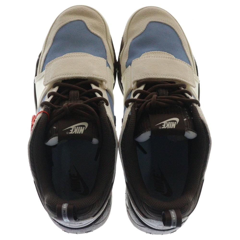NIKE(ナイキ) ×Travis Scott ZOOM FIELD JAXX LECHE BLUE HQ3072-400 トラヴィス スコット ズーム フィールド ジャックス ローカットスニーカー US9.5/27.5cm