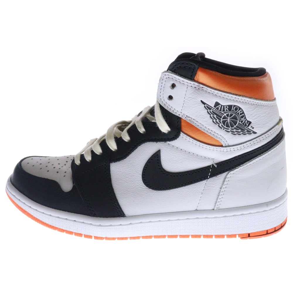 NIKE(ナイキ) AIR JORDAN 1 HIGH OG ELECTRO ORANGE 555088-180 エア ジョーダン 1 エレクトロオレンジ ハイカットスニーカー ホワイト/オレンジ US9/27.0cm