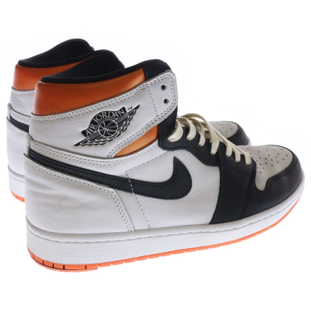 NIKE(ナイキ) AIR JORDAN 1 HIGH OG ELECTRO ORANGE 555088-180 エア ジョーダン 1 エレクトロオレンジ ハイカットスニーカー ホワイト/オレンジ US9/27.0cm