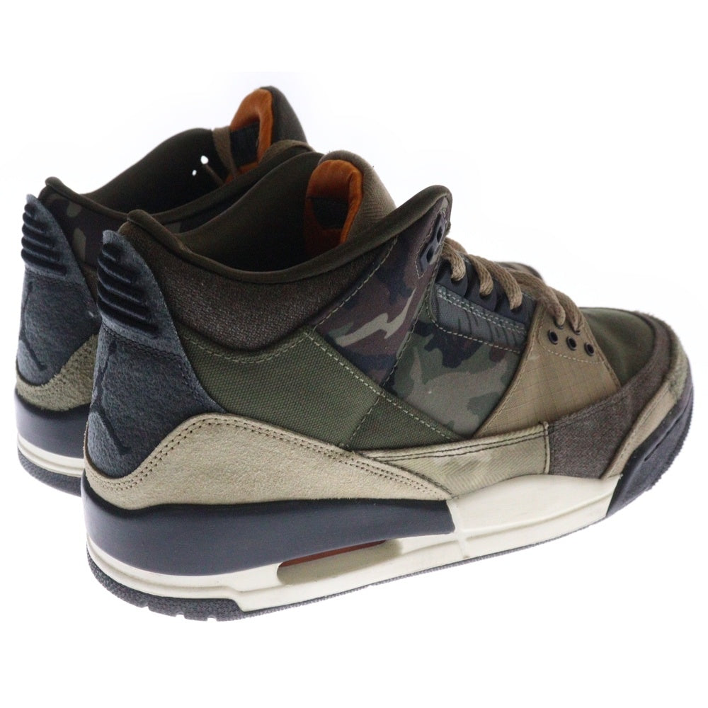 NIKE(ナイキ) AIR JORDAN 3 Retro Patchwork DO1830-200 エアジョーダン3 レトロ パッチワーク ミッドカットスニーカー カーキ US9/27.0cm