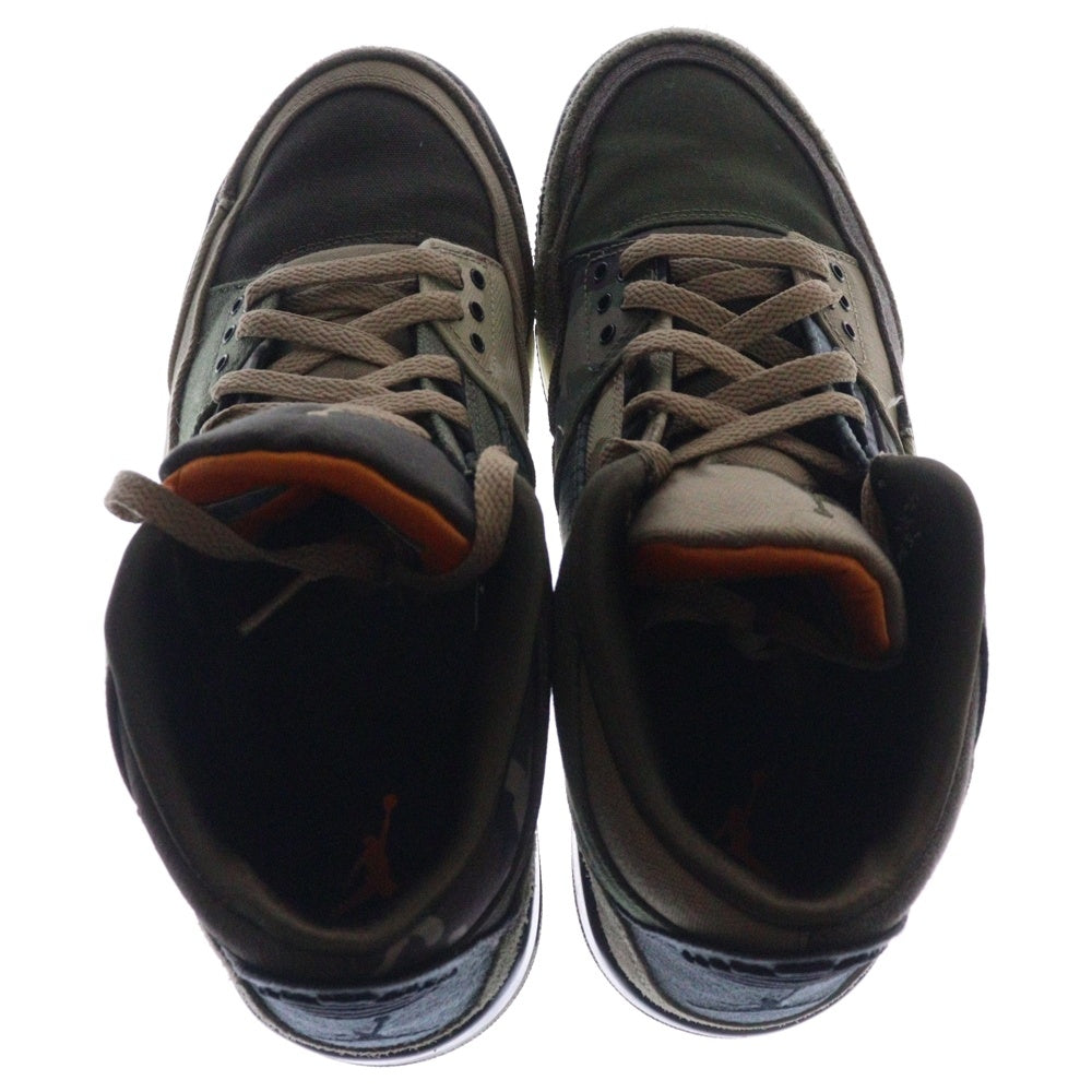 NIKE(ナイキ) AIR JORDAN 3 Retro Patchwork DO1830-200 エアジョーダン3 レトロ パッチワーク ミッドカットスニーカー カーキ US9/27.0cm