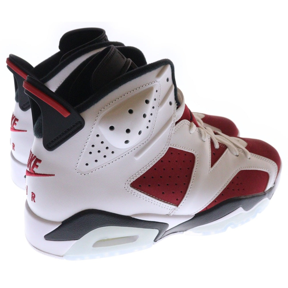 NIKE(ナイキ) AIR JORDAN 6 RETRO CARMINE CT8529-106 エアジョーダン カーマイン ハイカットスニーカー ホワイト/レッド US9/27.0cm