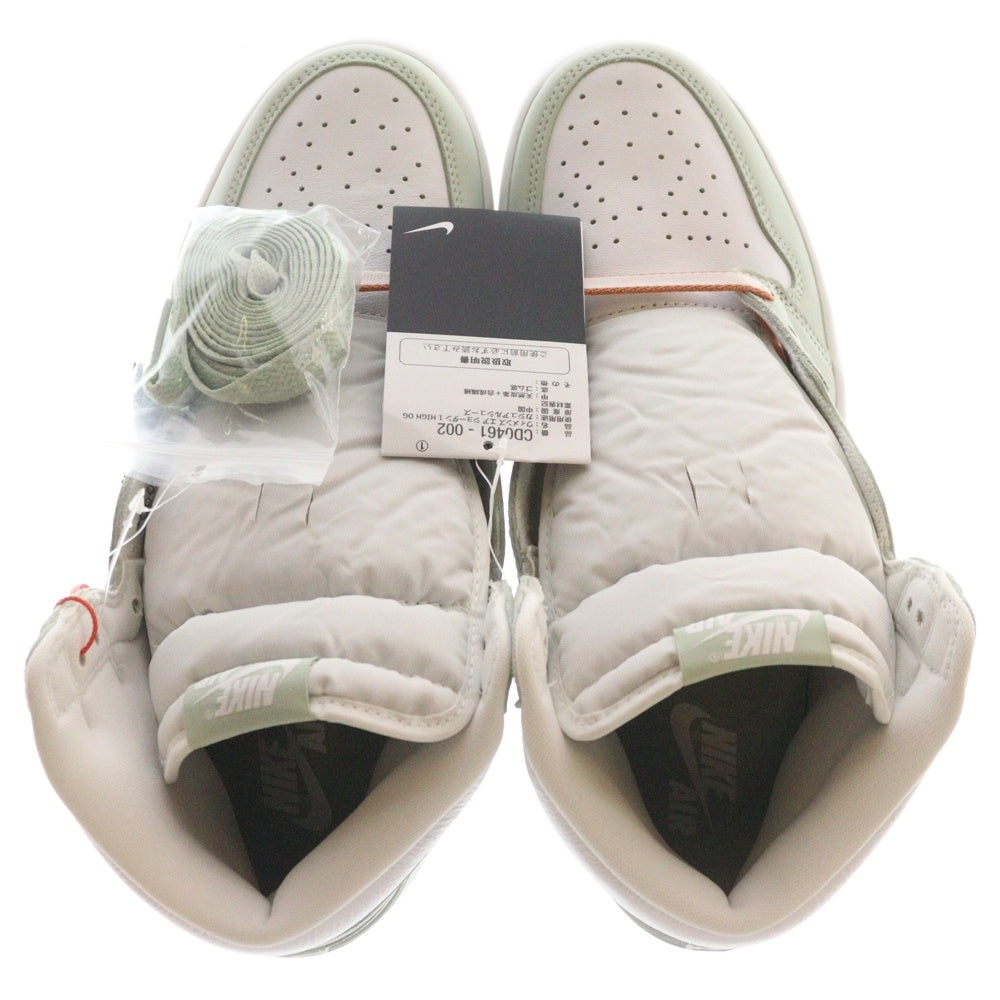 NIKE(ナイキ) WMNS AIR JORDAN 1 HIGH OG SEAFOAM CD0461-002 ウィメンズ エアジョーダン1 シーフォーム ハイカットスニーカー ホワイト US10.5/27.5cm