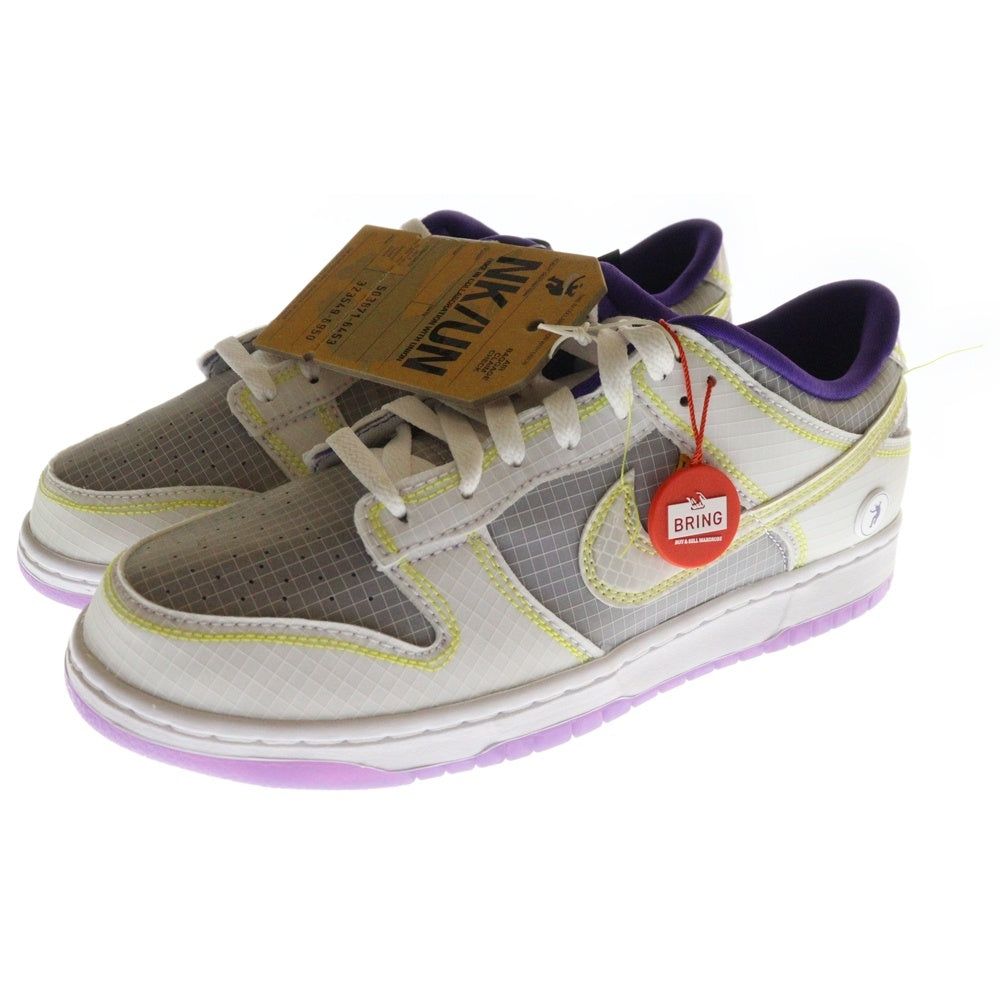 NIKE(ナイキ) ×UNION DUNK LOW DJ9649-500 ユニオン ダンク ローカットスニーカー イエロー/パープル US9/27.0cm